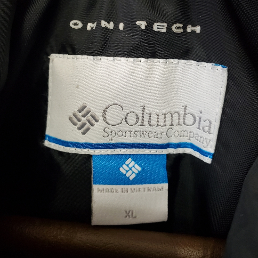 Columbia Arcadia II Omni-Tech Waterproof Rain Jacket Navy Blue XL - Picture 2 of 12
